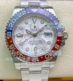 Clean Factory Replica Rolex GMT-Master II Pepsi Meteorite Dial 126719BLRO Watch 40MM